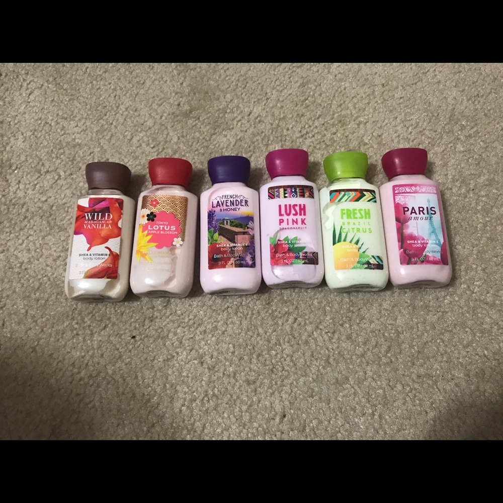 New/Lightly Used Travel Lotions