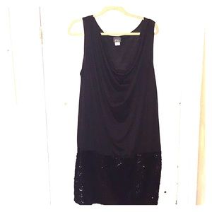 Plus size Black mini dress