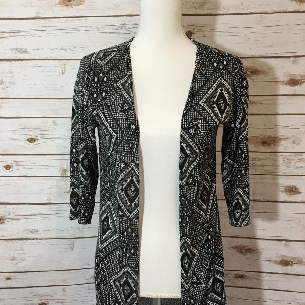 Southwestern Geometric Duster Cardi