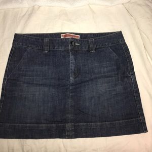 GAP dark denim skirt