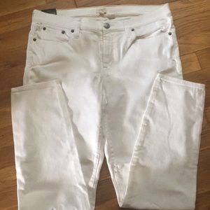 J.Crew white denim