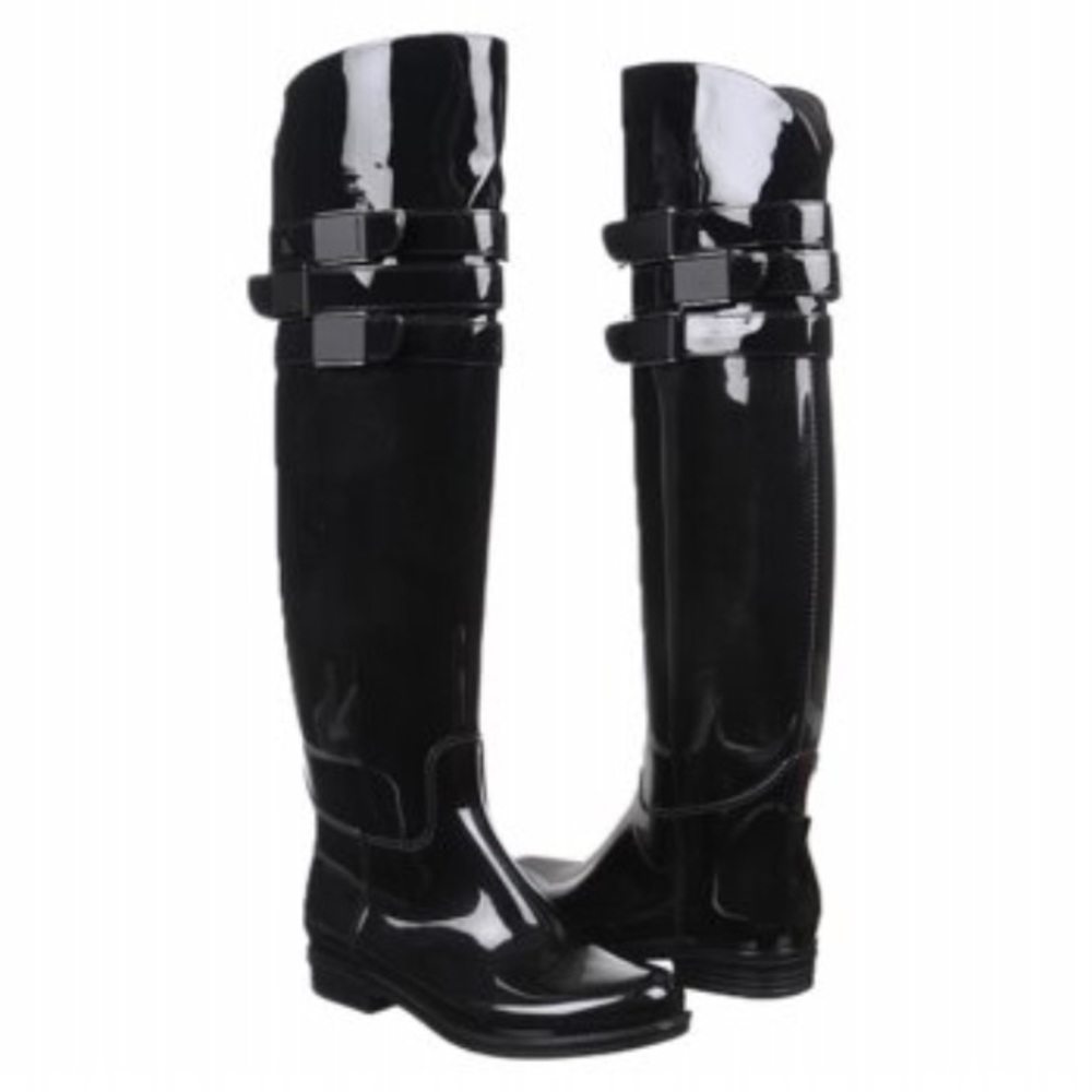 Calvin Klein Ava Black OverThe Knee Rain Boots