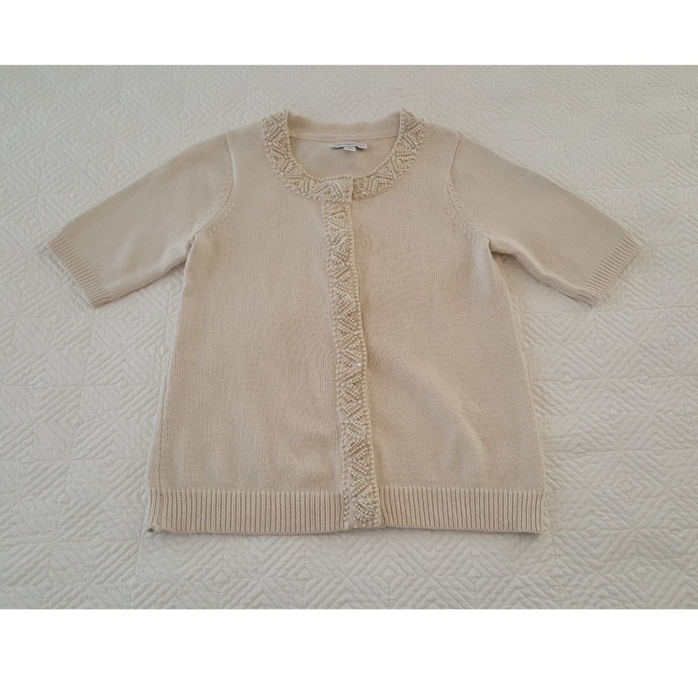 Isaac Mizrahi Live Beaded Sweater