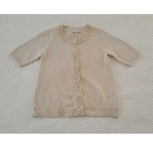 Isaac Mizrahi Live Beaded Sweater