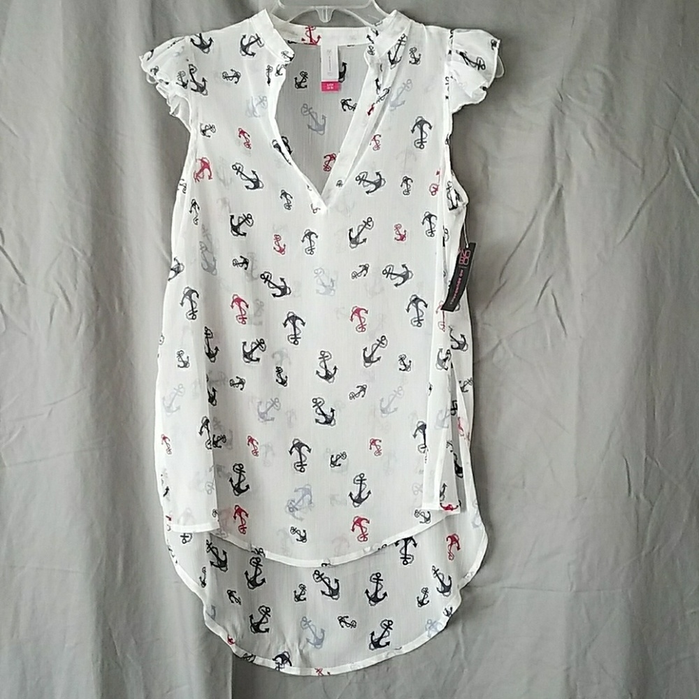 No Boundaries Nautical Hi-lo Shirt