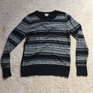 Black and white sweater