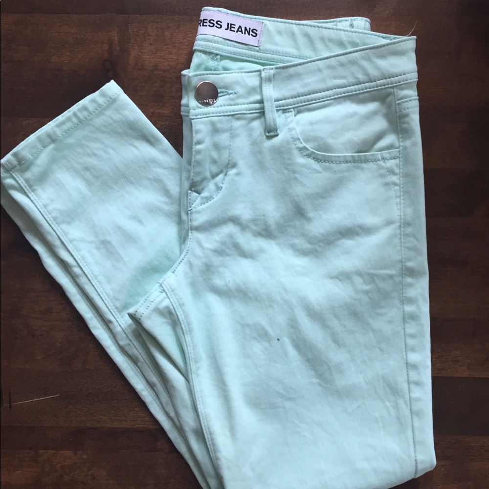 Express mint cropped legging - Picture 2 of 4