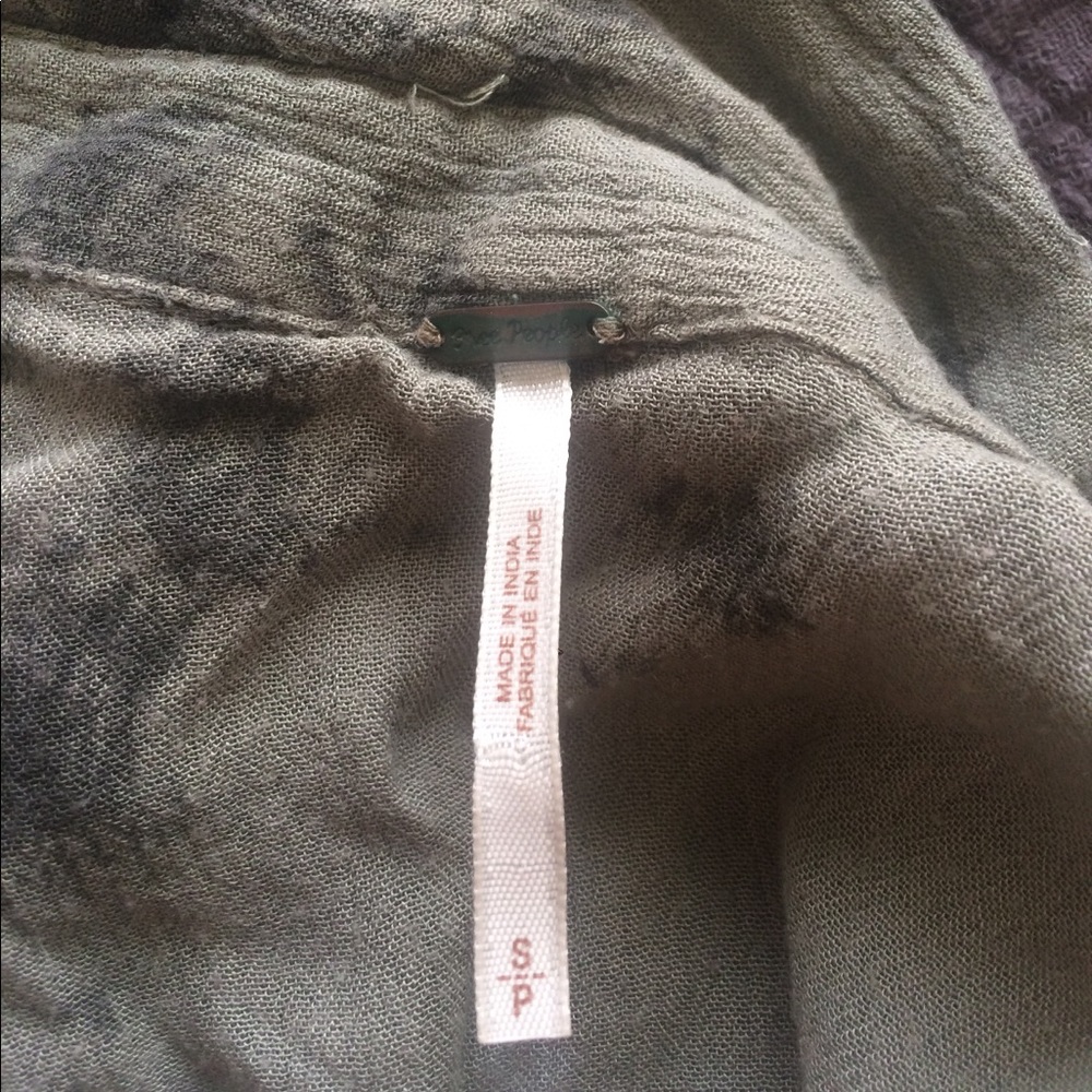 FREE PEOPLE Cloud Wash Camo Button Down - Picture 4 of 5