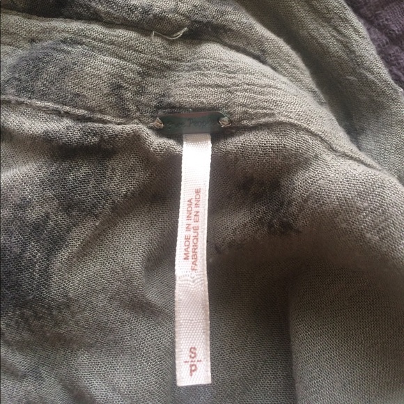 FREE PEOPLE Cloud Wash Camo Button Down - Picture 4 of 5