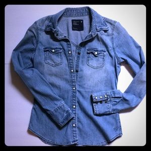 American Eagle Outfitters Denim shirt