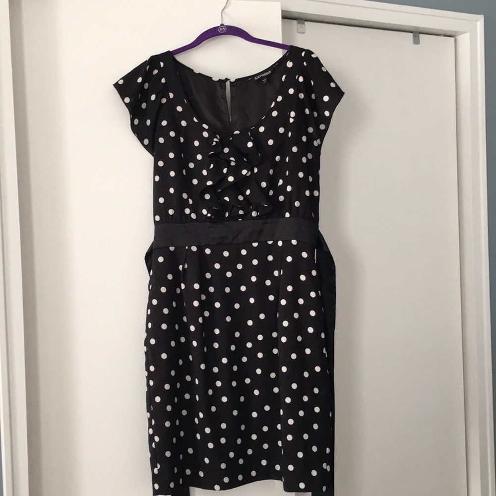 EXPRESS Polka Dot Dress