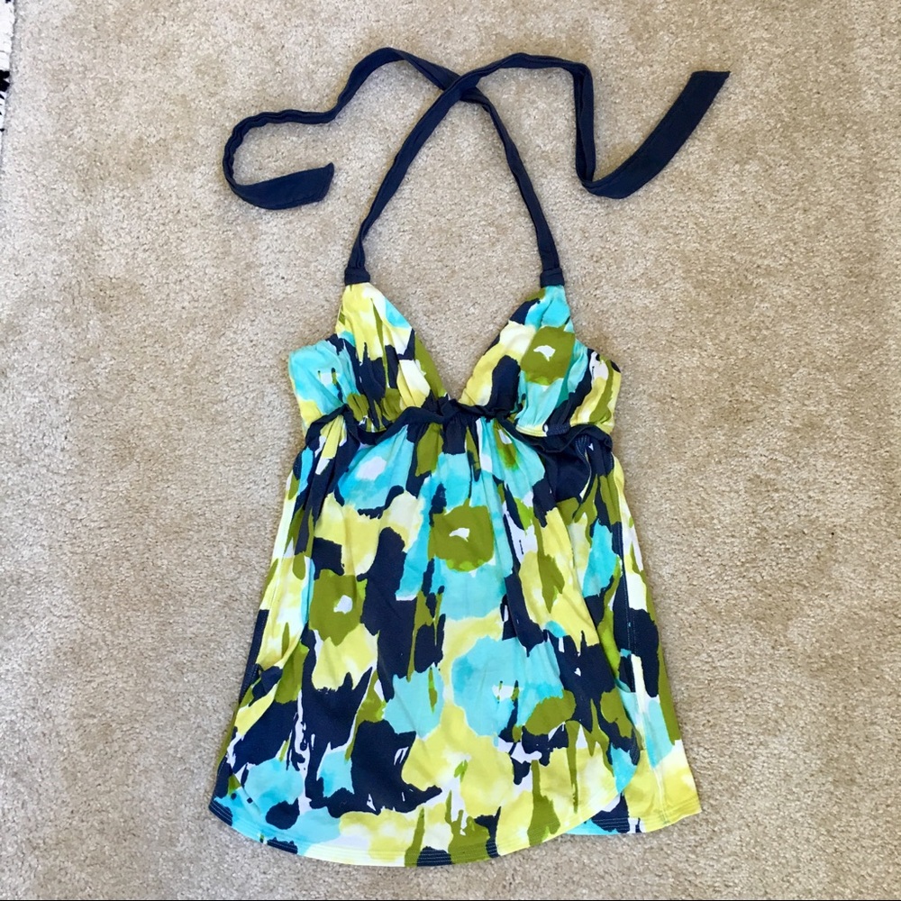 Abercrombie & Fitch Wrap Front Halter Tank Top