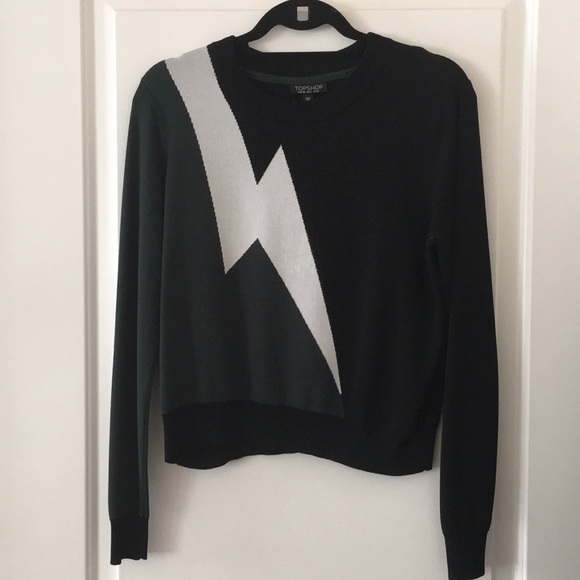 sweater with lightning bolt