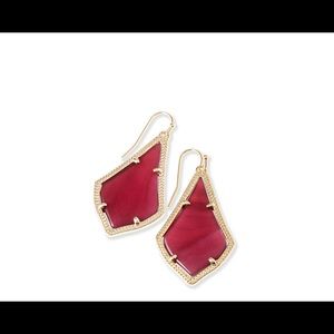 Kendra Scott Alex Drop Earrings in Burgundy