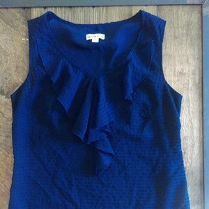 Ruffle textured tank