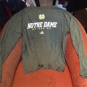 Norte Dame Adidas Long Sleeve (Medium)