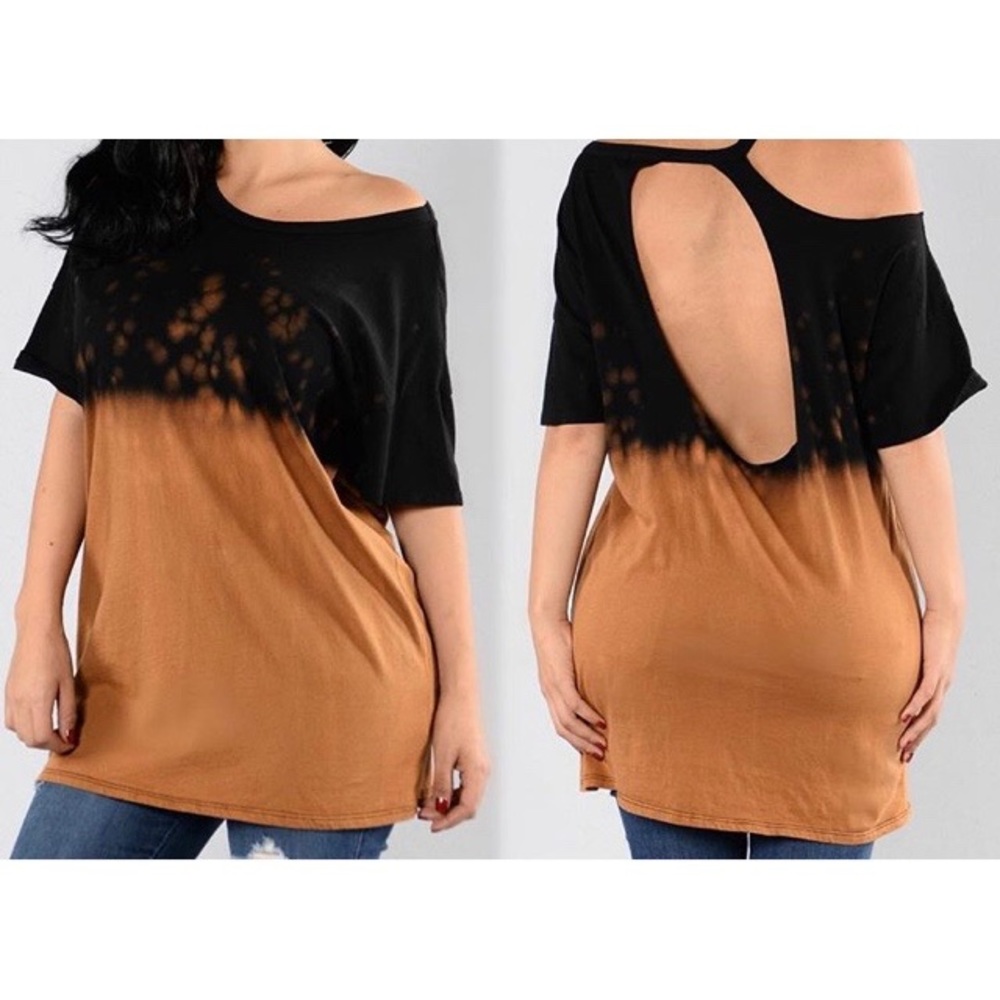 Cut out back Shirt