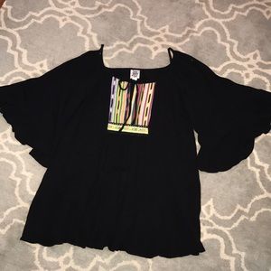 Cold shoulder top with beautiful embroidery