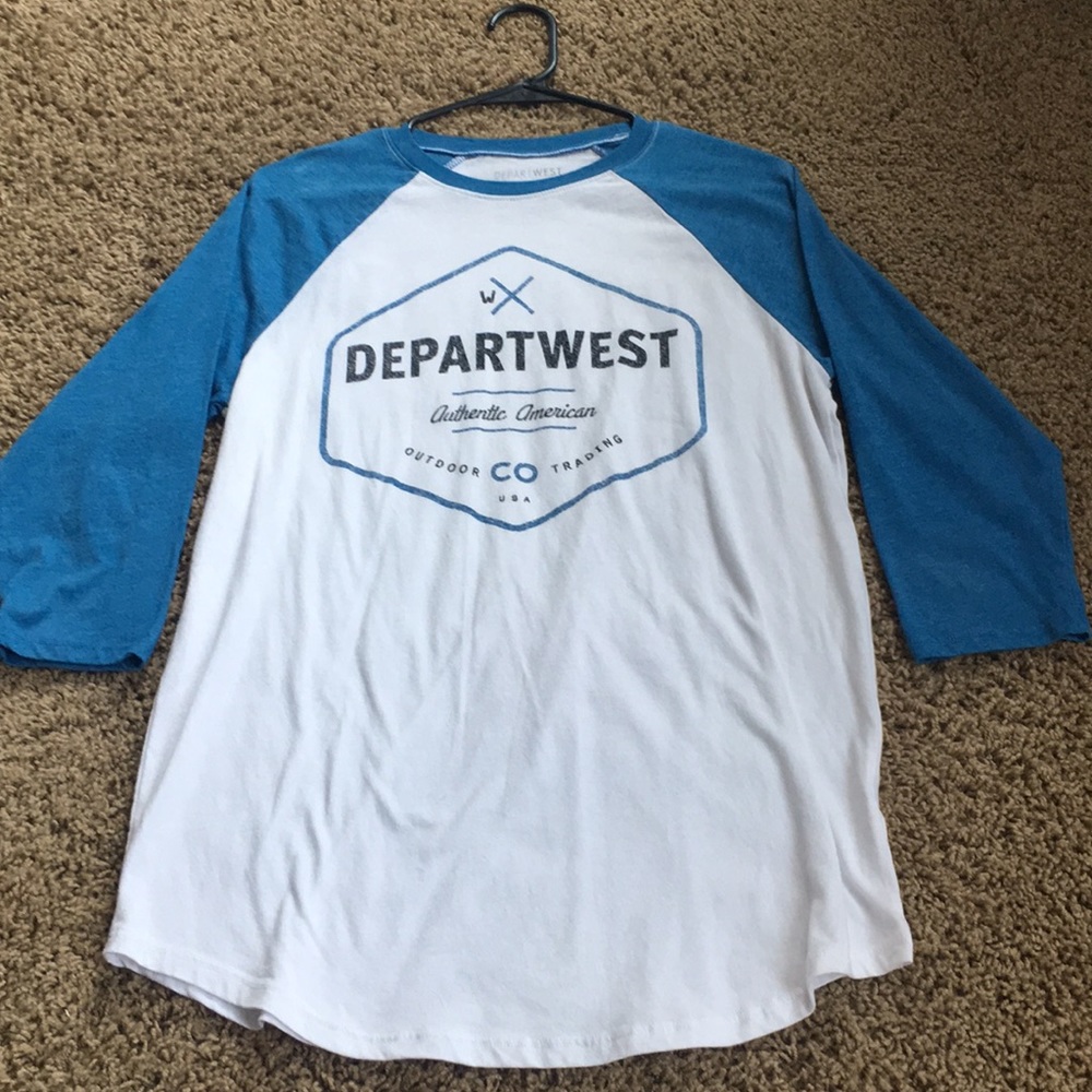Guys DepartWest Baseball Tee *NWOT*