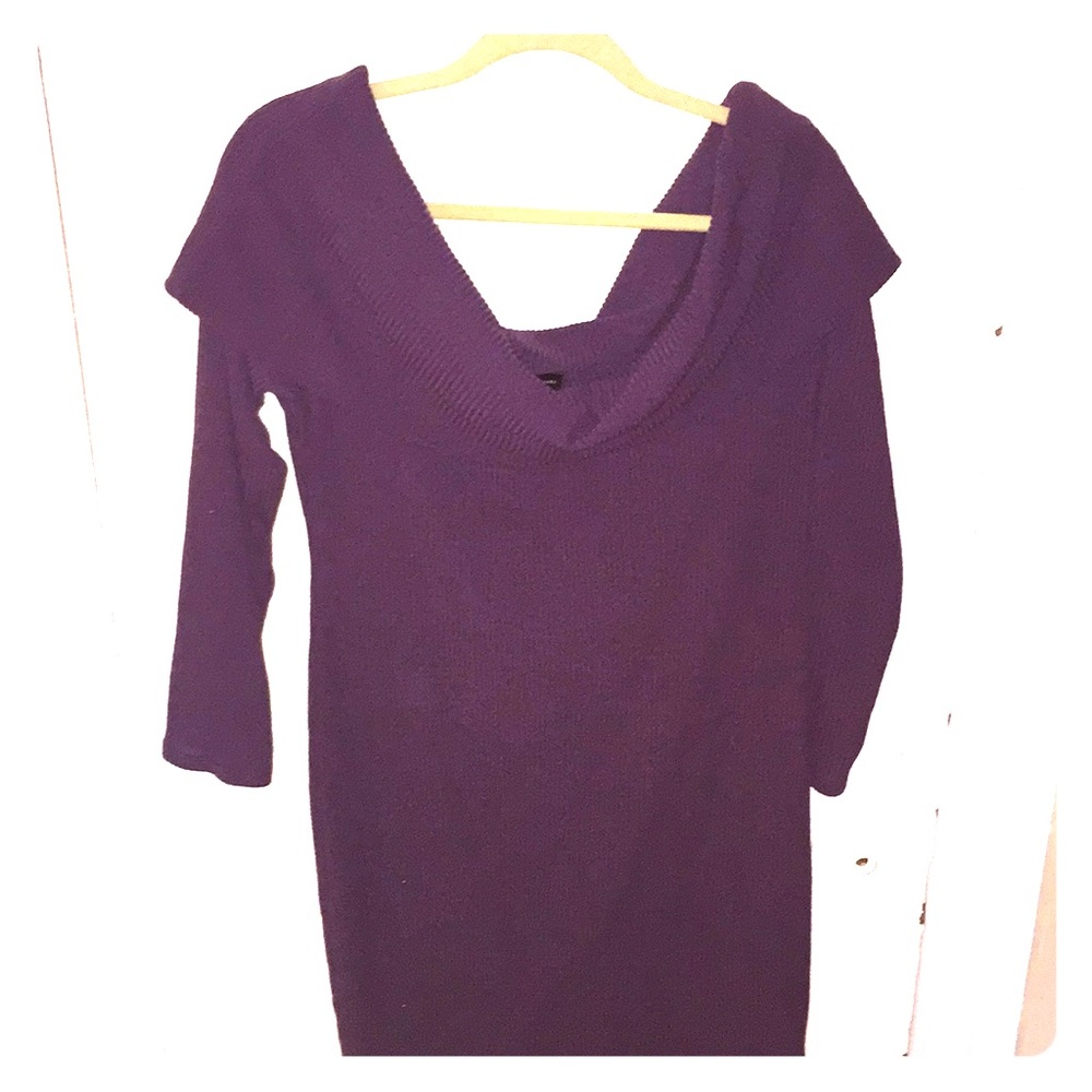 Off shoulder sweater dress from fashion to figure