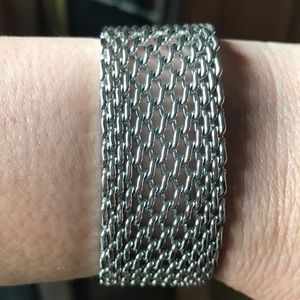 Erica Zap silver mesh bracelet. 7 1/2 inch