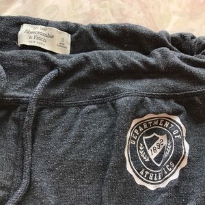 Slightly worn grey Abercrombie sweat pants