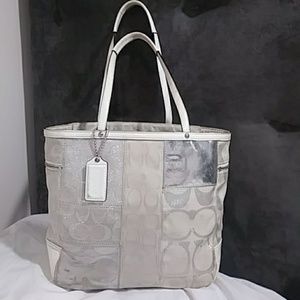 COACH | medium patchwork tote