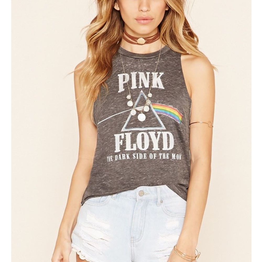 PINK FLOYD RAINBOW PYRAMID MUSCLE TEE