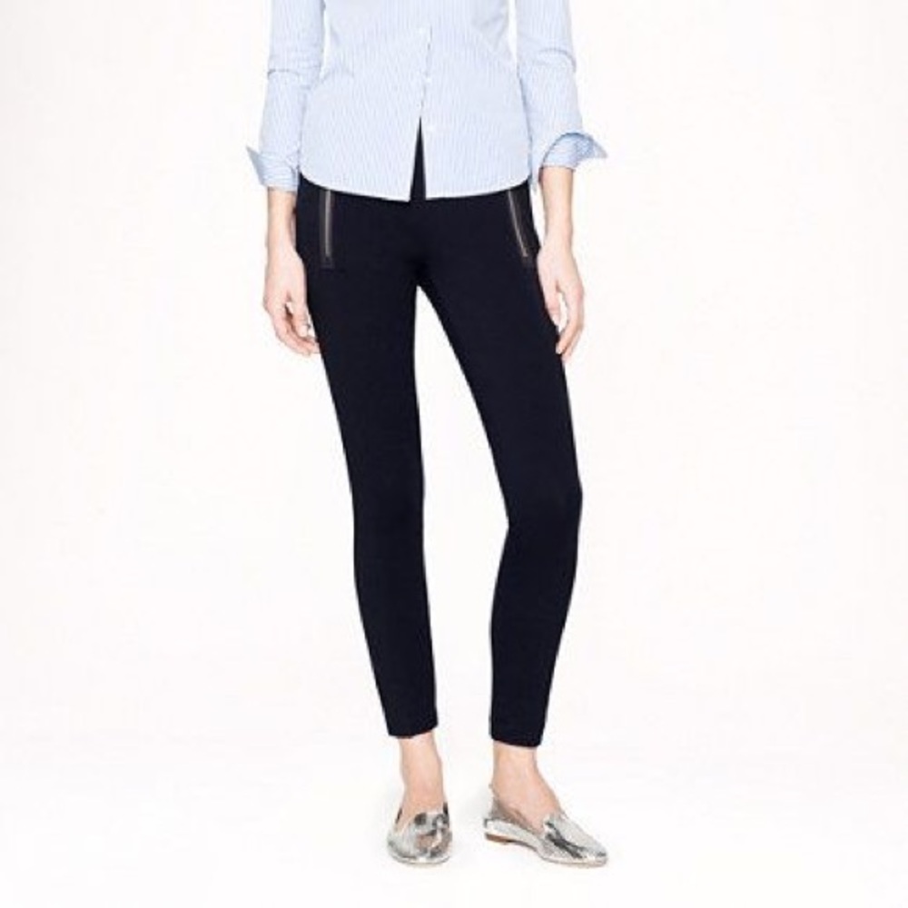 jcrew Pixie Pant w front button & zipper detailing