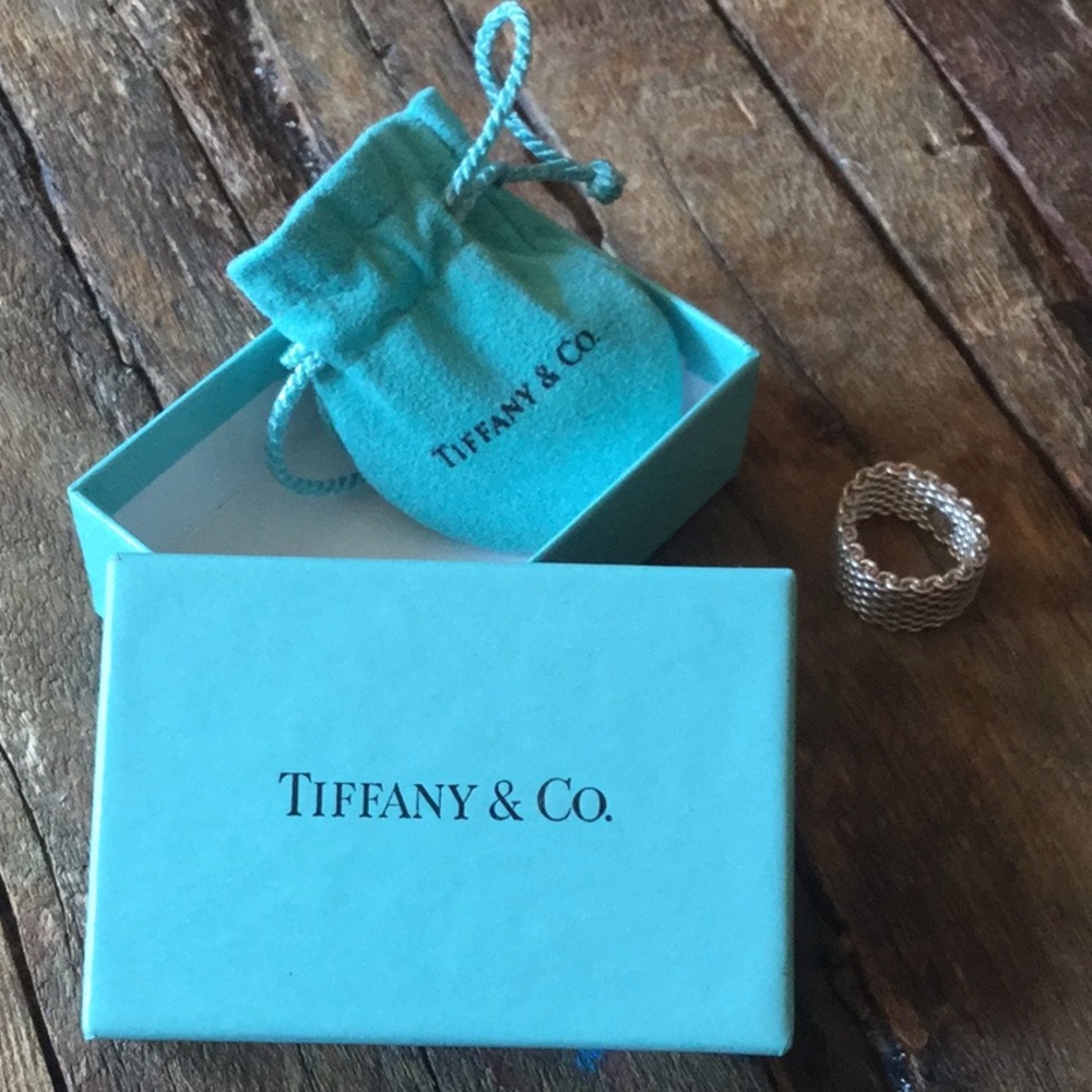 Tiffany & Co. sterling mesh ring