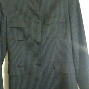 Max Mara pin stripe pants suit made in Italy
