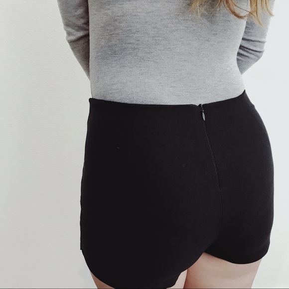 Black Asymmetrical Skort - Picture 3 of 7