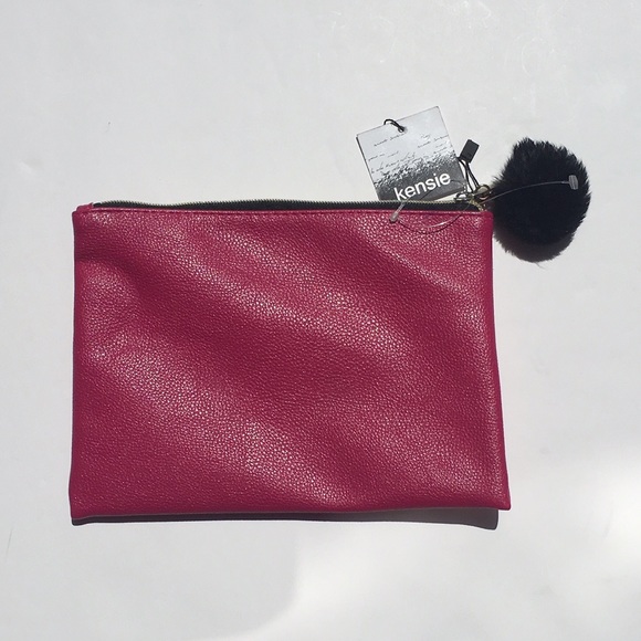 "Coffee Mascara Lipstick" Pink Make Up Bag - Picture 3 of 4