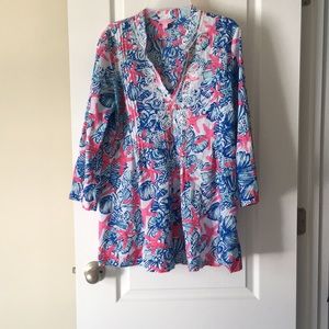 Lilly Pulitzer 3/4 Sleeve Tunic (Size MED)