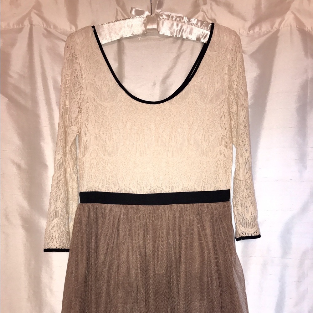 Women's lace and tule dress