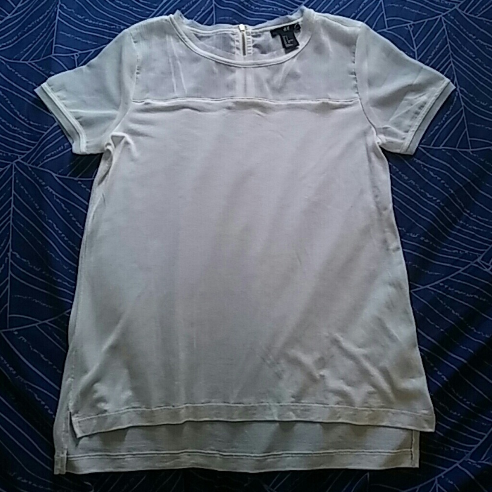 H&M White Top Sizs S