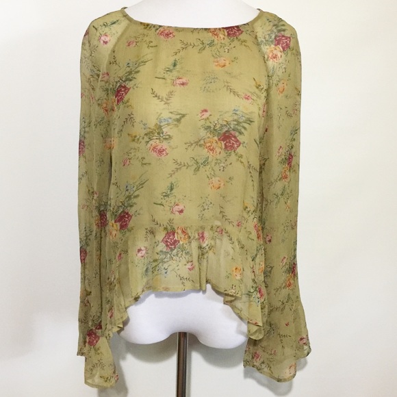 Zara Tops - Zara Woman Boho Sheer Top