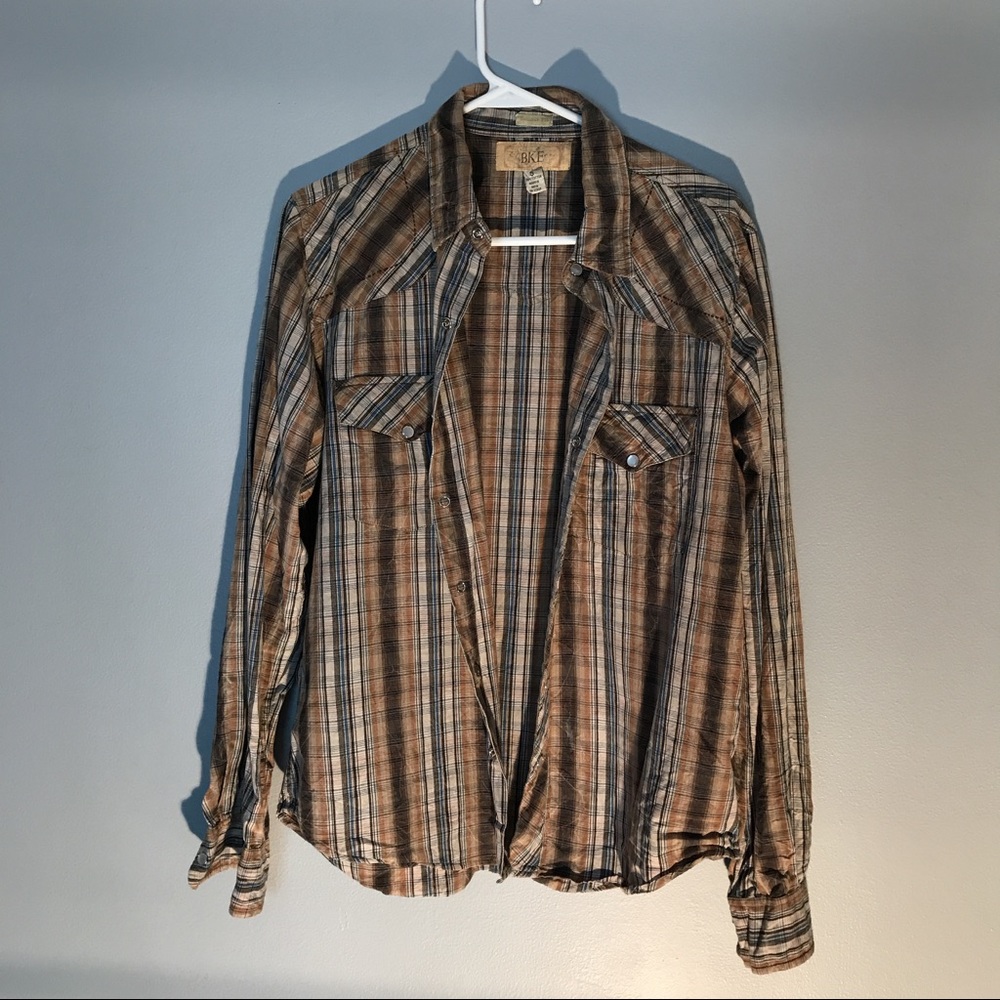 S Buckle BKE long sleeve button-up