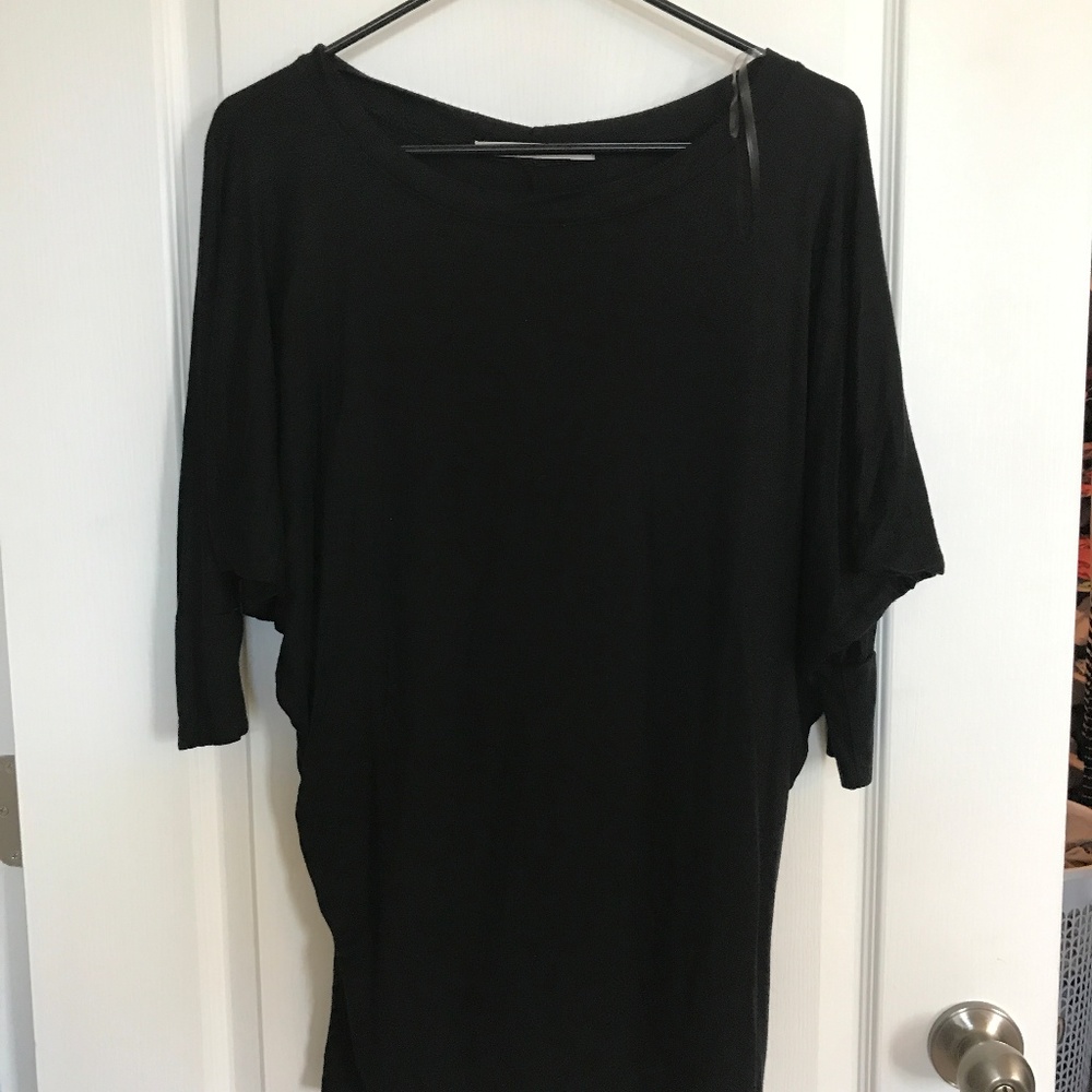 Black Dolman Sleeve Top