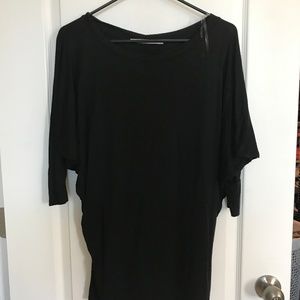 Black Dolman Sleeve Top