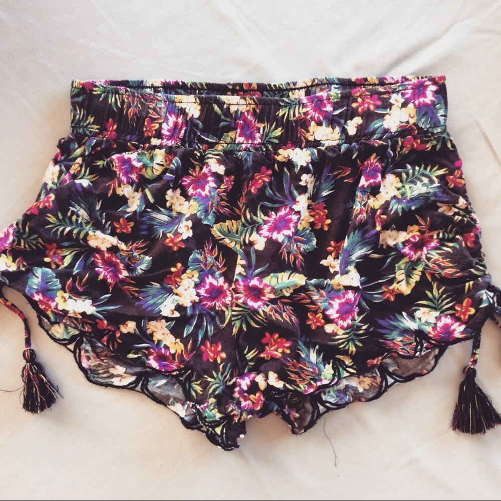 Hawaiian Floral Tropical Shorts