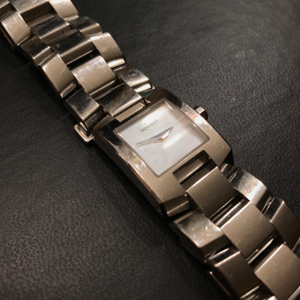 Movado silver watch