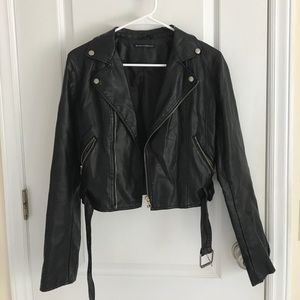 Brandy Melville leather jacket