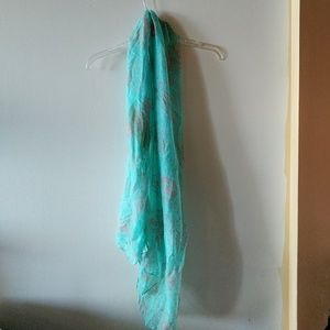Turquoise Skull Scarf