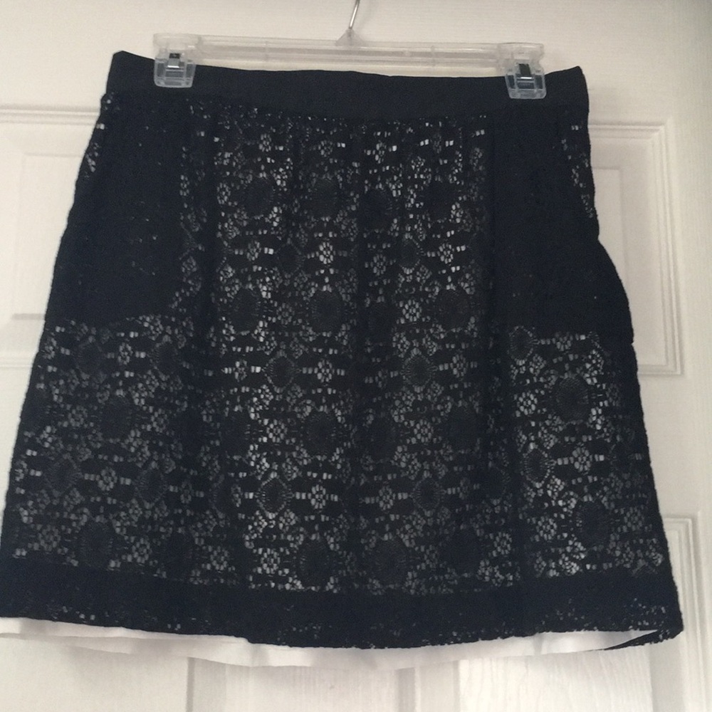 Urban outfitters/Cooperative black lace mini skirt