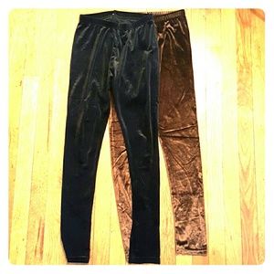 Velvet leggings bundle