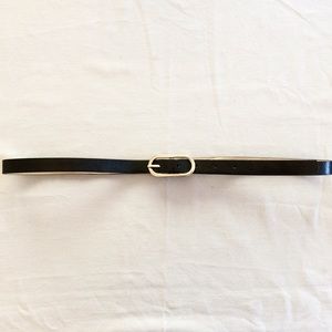 Skinny Black Belt
