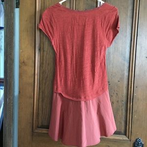 Orange Anthropologie shirt