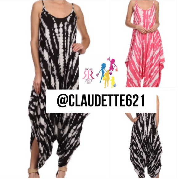 🆑 Harem Tie Dye Jumper (Black and White) - Picture 2 of 2