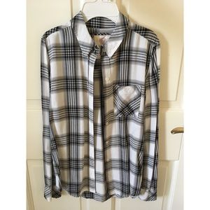 plaid button down shirt